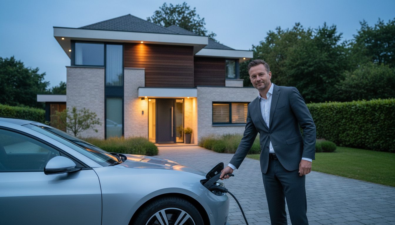 laadpaal in gebruik door huiseigenaar